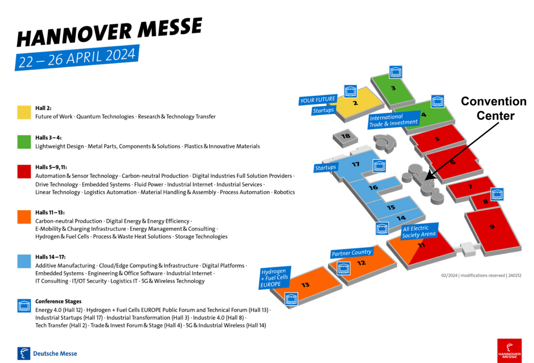 Location Convention Center Hannover Messe