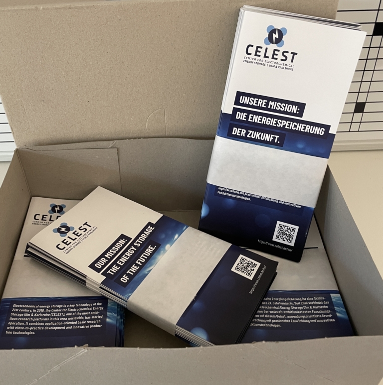 Just arrived: our freshly printed CELEST flyers.